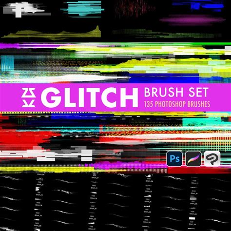 Procreate glitch effect.  These include various analogue, digital and video inspi...
