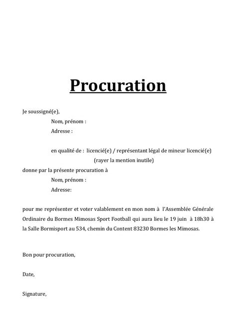 Procurations conjointes - Droit-Finances