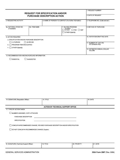Procurement Request and Receiving Report PreparationGSA Fill Out and
