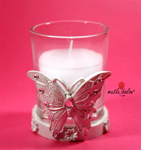 Proda Cam Mumluk Seti Kelebek.