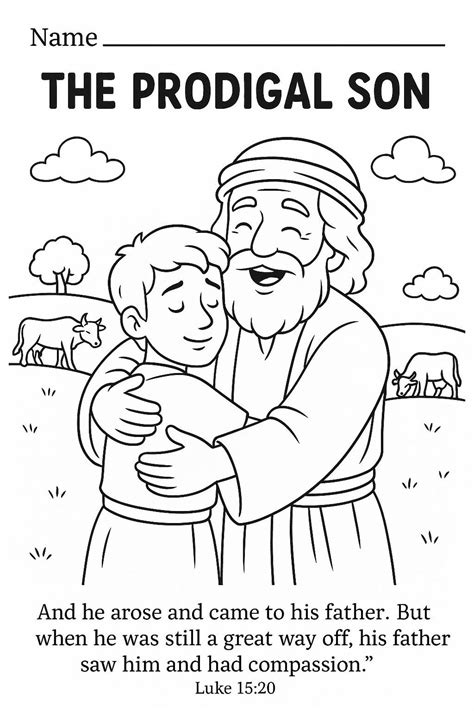 Prodigal Son Coloring Shee