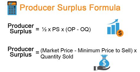 Producer surplus formula. One has height of 34 and the other has a height of 68. Using geometry, the consumer surplus is $1,156 and the producer surplus is $578. To find the maximum producer surplus, we need to turn the endpoint into a variable. If the producers act as a cartel \[ producer\ surplus= \int_0^x ( (106-2x)-(4+q)) dq=\int_0^x ( 102-2x-q) dq … 