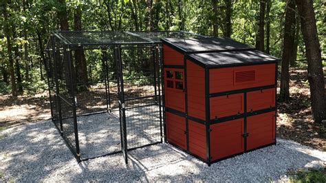 Producerpercent27s pride defender chicken coop. Spacious Design: Measures 136.5"L x 63" W x 59"H. Give your chickens the poultry penthouse they deserve. The spacious design features an elevated chicken coop cage with two triple occupancy nesting boxes, as well as an extra-large attached run. This large chicken coop is suitable for 8-10 chickens, depending on size and breed. 