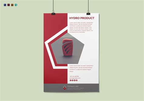 Product Advertisement Poster Design Template in PSD ADVERTISING