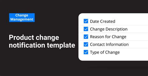 Product Change Notification Template Frontline Data Solutions