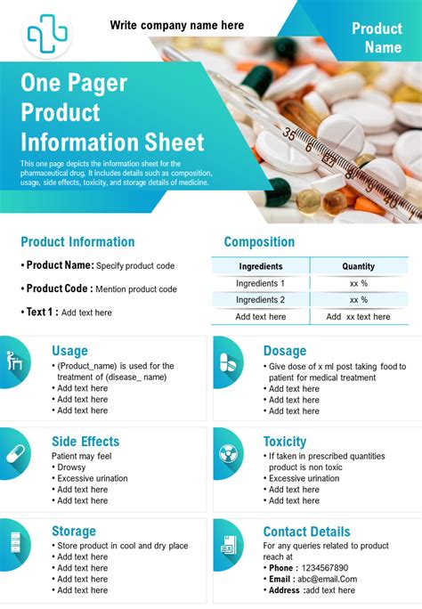Product Data Sheets