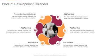 Product Development Calendar In Powerpoint And Google Slides Cpb PPT