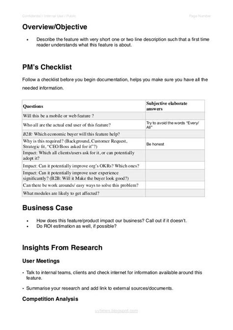 Product Overview Document Template Classles Democracy
