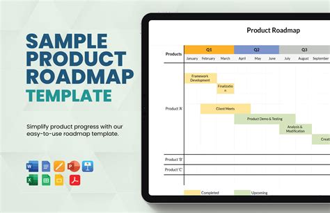 Product Roadmap Template Excel Database Letter Templates