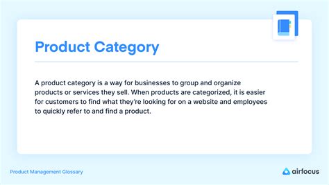 Jul 30, 2021 · What is a product category? 
