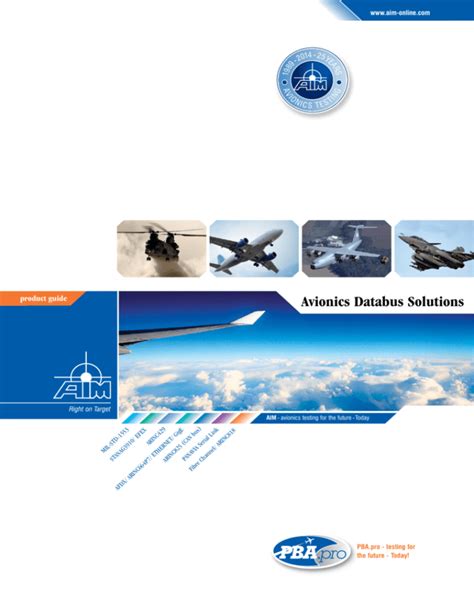 Product guide avionics databus solutions aim online. - Eddie bauer adventurer travel system instruction manual.