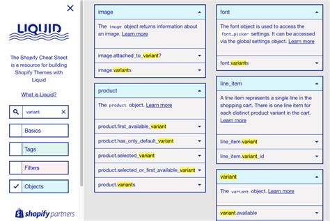 Product object liquid.  The Shopify Cheat Sheet is a resource for buildin...