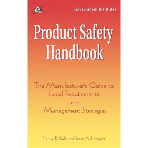 Product safety handbook the manufacturers guide to legal requirements and management strategies. - Repair manual 1960 johnson 18 hp.