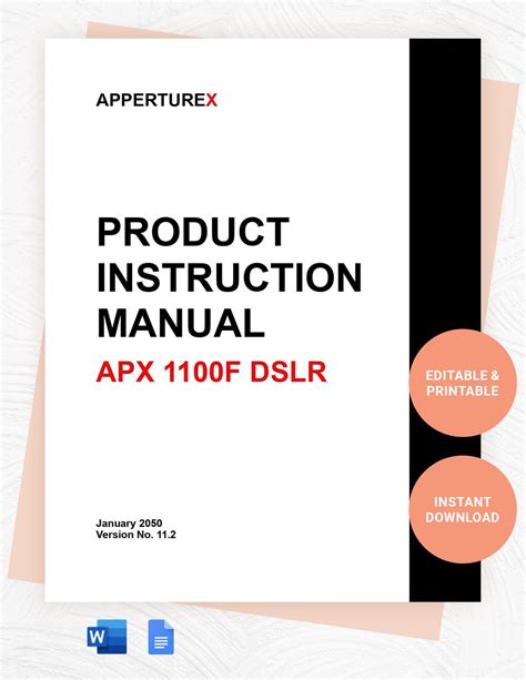 Production Manual Template