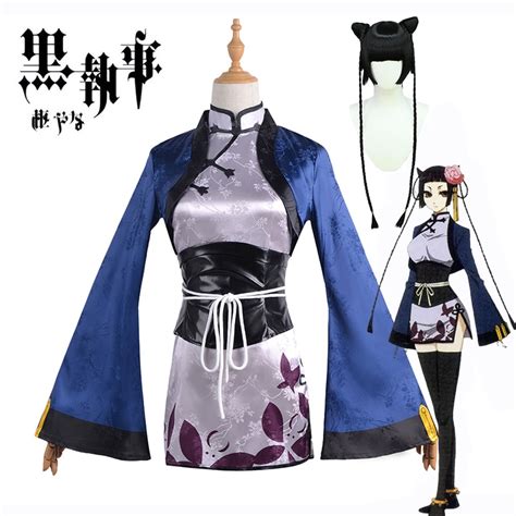 Productsblack butler kuroshitsuji ranmao cosplay wig ran mao costume cos  free shippingfeed