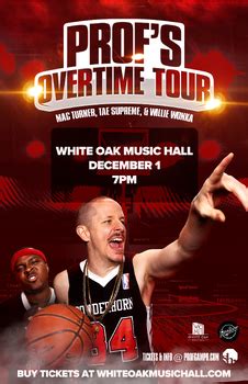 Prof on tour Overtime Tour - Guestpectacular