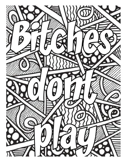 Profanity Coloring Pages