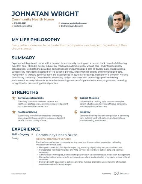 Professional Community Health Nurse Resume Examples - LiveCareer