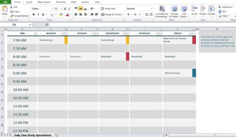 Professional Daily Time Study Spreadsheet Excel Excel TMP