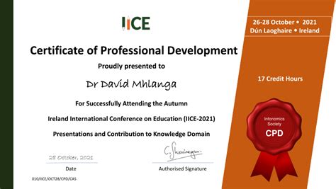Professional Development Certificate