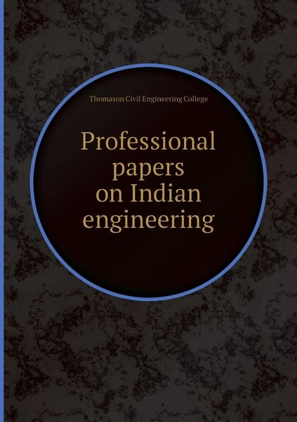 Professional Papers On Indian Engineering
