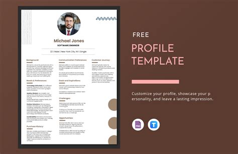 Professional Profile Template in Word Download