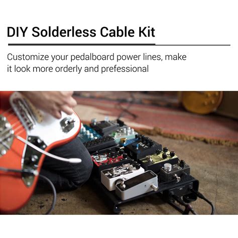 Professional Solderless Patch Cable Kit DIY Guitar Pedal Board