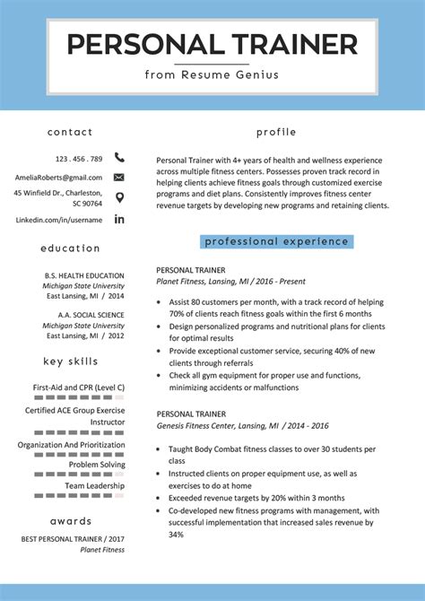 Professional Trainer Resume Sample MintResume