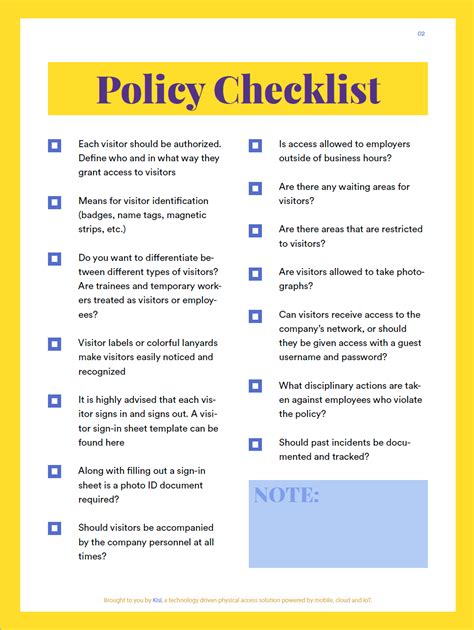 Professional Visits Policy