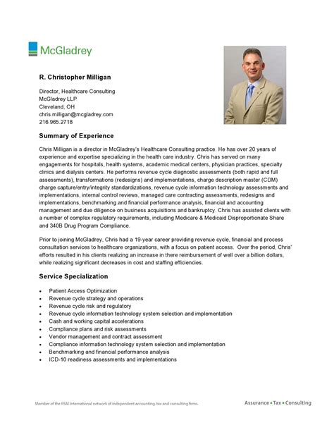 Professional biography example emergency manager