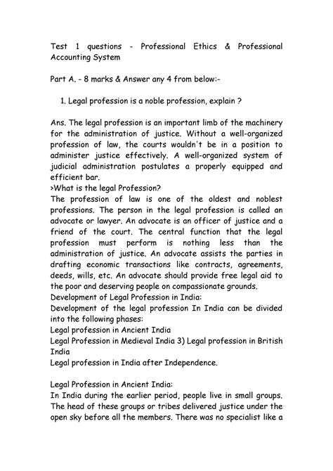Professional ethics test questions.  The American Psychological Association'...