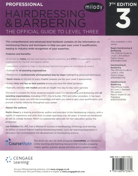 Professional hairdressing official guide to level 3. - Free ace and christi summer fun.
