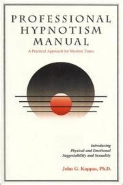 Professional hypnotism manual by john g kappas. - The handbook of early stuttering intervention by mark onslow.