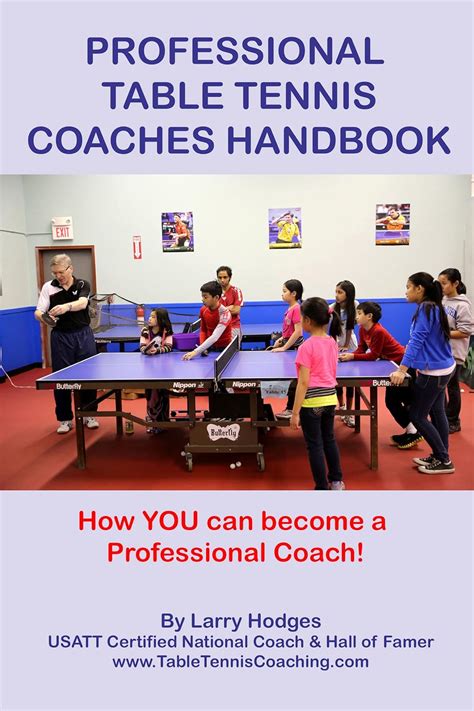 Read Online Professional Table Tennis Coaches Handbook By Larry Hodges