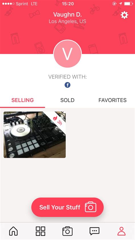 Profil – letgo. 