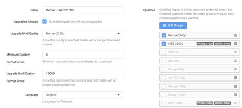 Profilarr vs recyclarr.  These pre-built configuration files use guide-backed qual...