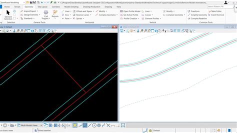 Profile Intersection Point tool in OpenRoads Designer - YouTube