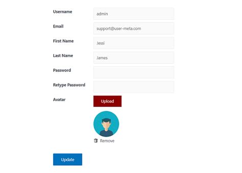 Profile Update Email User Meta Pro User Management Plugin