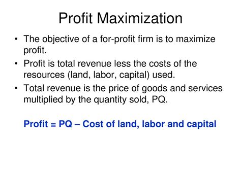 Profit Maximization Advantages and Disadvantages of Profit Maximization