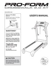 Proform Crosswalk 2.0 XT Manuals ManualsLib