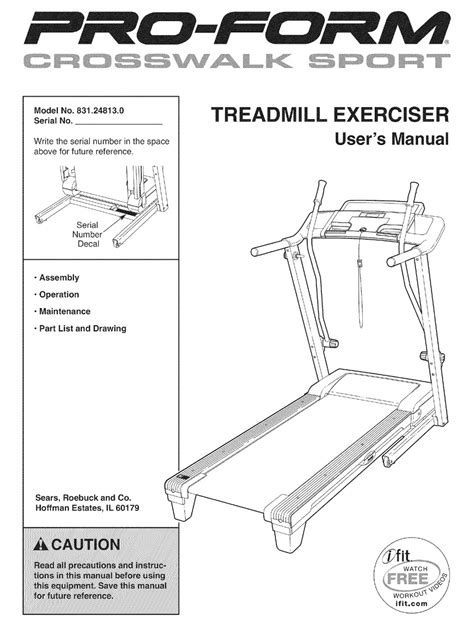 Proform crosswalk sport treadmill owners manual. - Presence de iesus-christ dans le tres-saint sacrement.