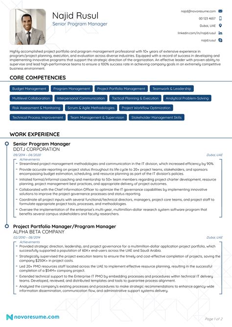 Program Manager Resume Samples & Guide for 2023