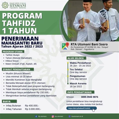 Program Tahfidz 1 Tahun Gratis