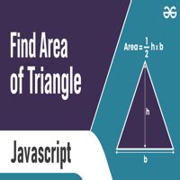 Program To Find Area Of A Triangle Geeksforgeeks