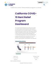Program notification in progress housing is key.  The California COVID-19 Rent Relief program as...