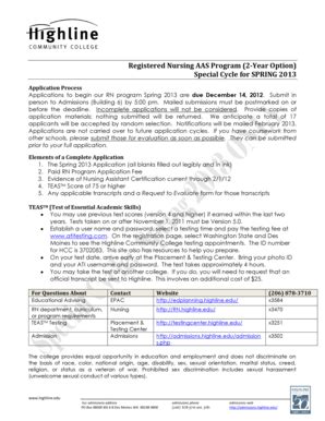 Program of Study: Nursing, ADN, Two-Year Option, AAS