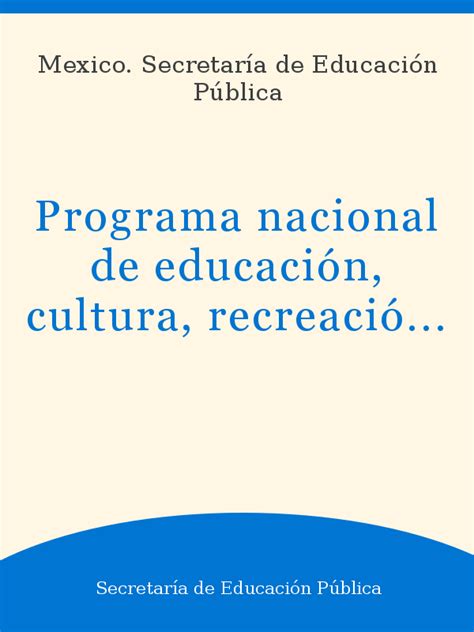Programa nacional de educación en población, 1984 1988. - 2015 audi q5 manual de mantenimiento.