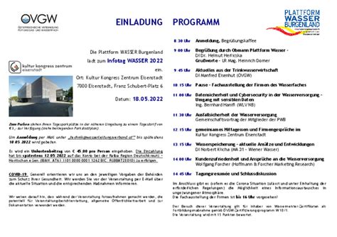 Programm - Plattform Wasser Burgenland