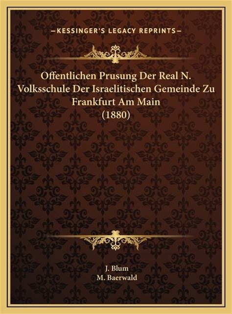 Programm der real  und volksschule der israelitischen gemeinde zu frankfurt a. - Baronne de chantal, fondatrice de l'ordre de la visitation.
