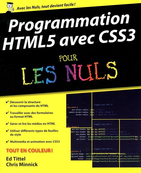 Programmation HTML5 avec CSS3 Pour les Nuls